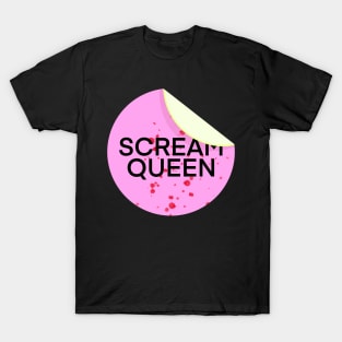 Scream Queen Sticker T-Shirt